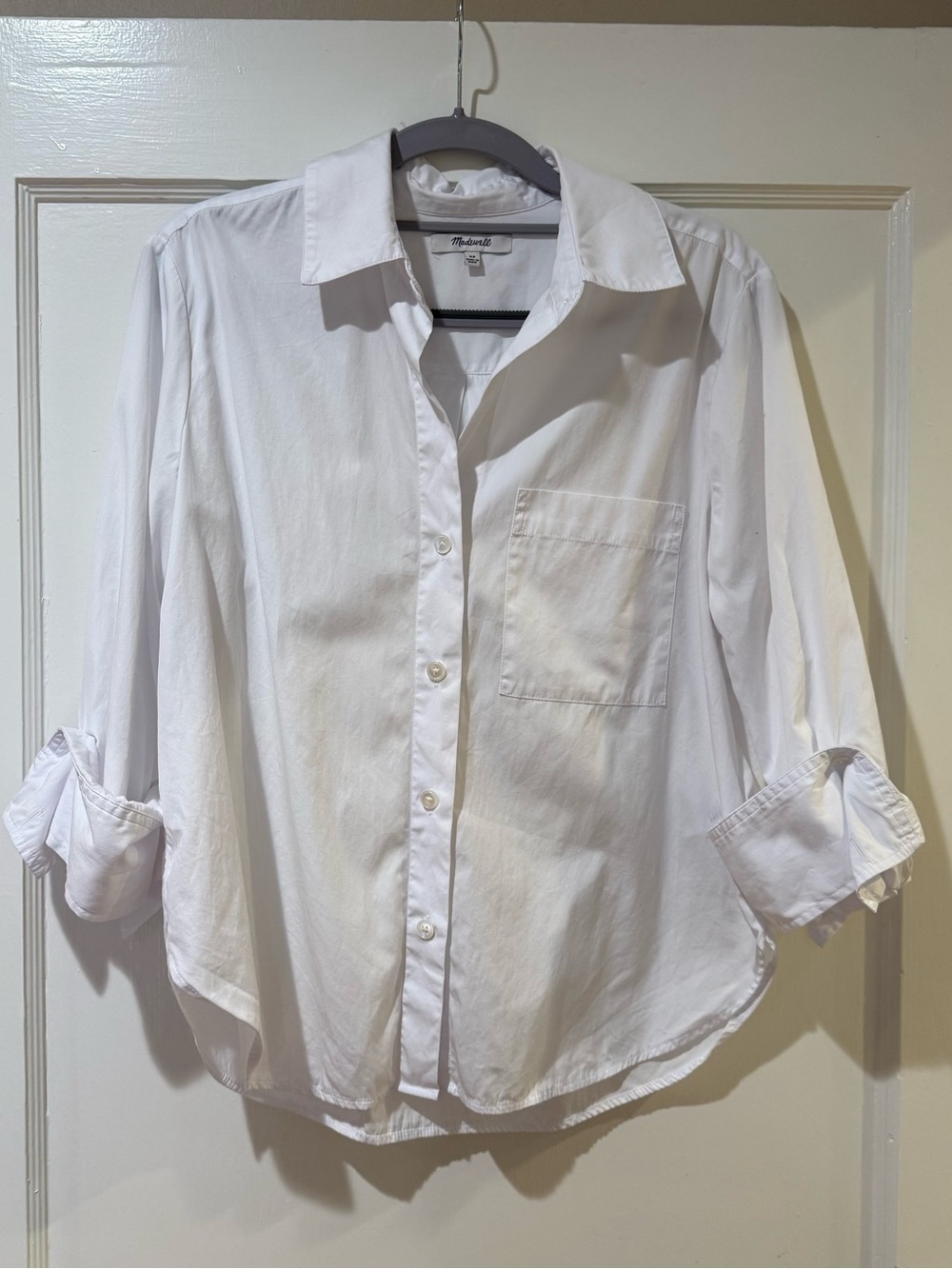 Madewell Easy Y-Neck Button-Up Shirt
